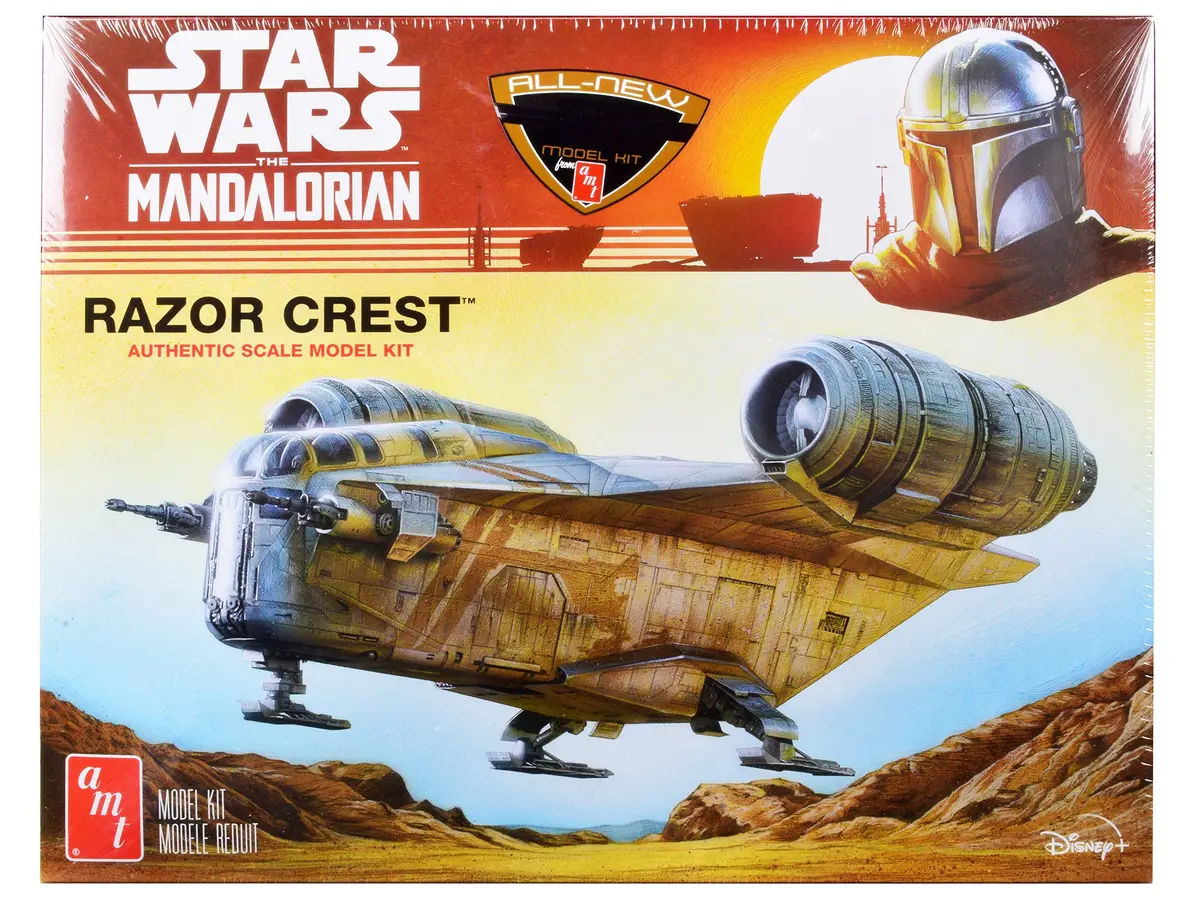 Razor Crest Spaceship "Star Wars: The Mandalorian" Plastic Model Kit (Skill Level 2) 1/72 Scale Model By Amt 1