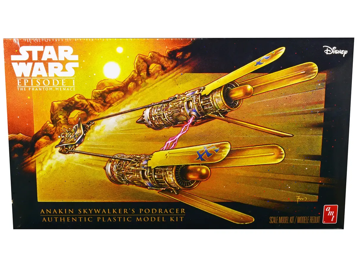 Anakin Skywalker's Podracer "Star Wars Episode I: The Phantom Menace" Plastic Model Kit (Skill Level 2) 1/32 Scale Model By Amt 1