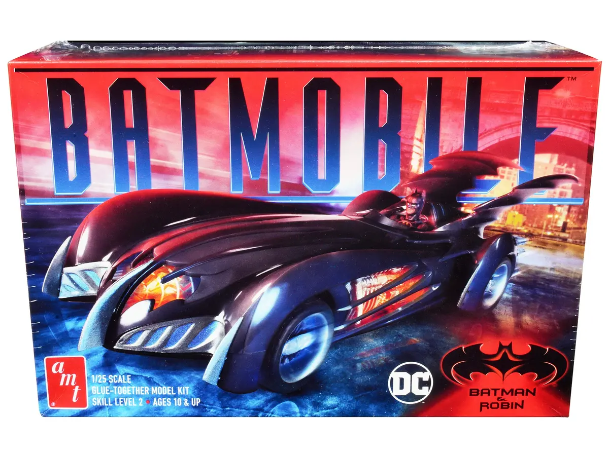 Batmobile "Batman & Robin" (1997) Movie Plastic Model Kit (Skill Level 2) 1/25 Scale Model By Amt 1