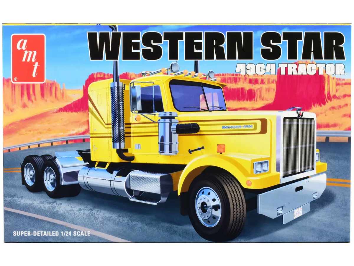 Western Star 4964 Truck Tractor Plastic Model Kit (Skill Level 3) 1/24 Scale Model By Amt 1