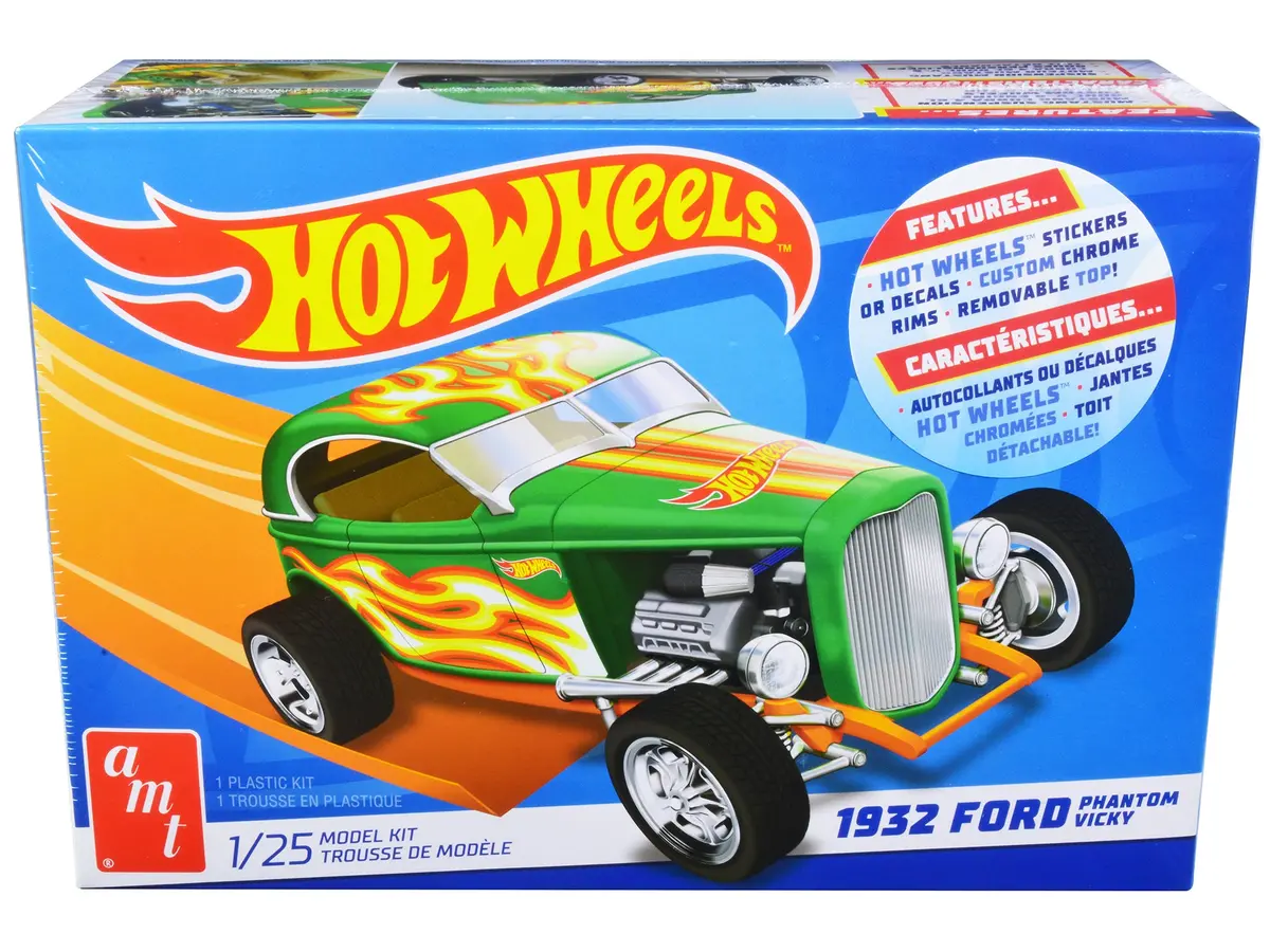 1932 Ford Phantom Vicky "Hot Wheels" Plastic Model Kit (Skill Level 2) 1/25 Scale Model By Amt 1