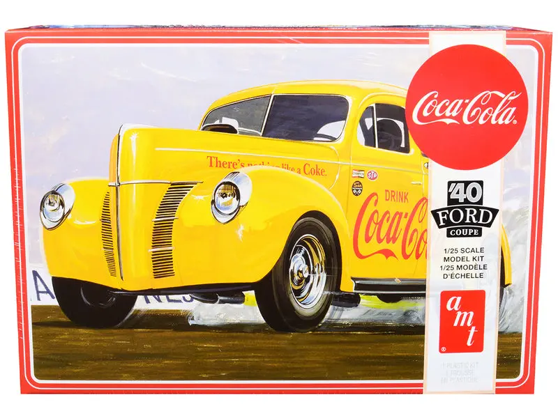 1940 Ford Coupe "Coca-Cola" Plastic Model Kit (Skill Level 3) 1/25 Scale Model By Amt 1