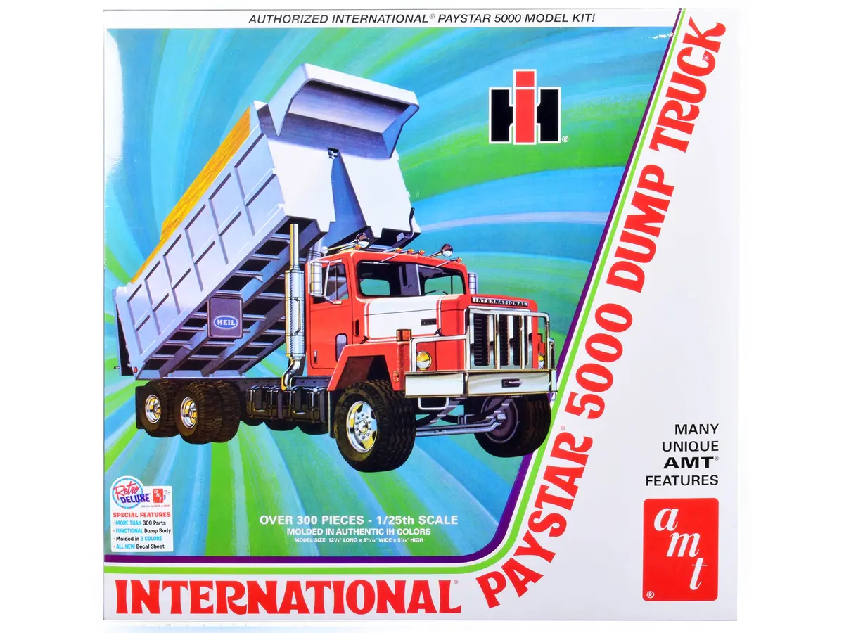 International Paystar 5000 Dump Truck Plastic Model Kit (Skill Level 3) 1/25 Scale Model By Amt 1