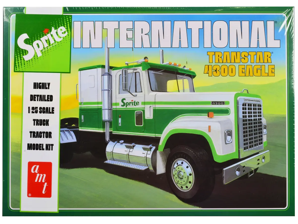 International Transtar 4300 Eagle Truck Tractor "Sprite" Plastic Model Kit (Skill Level 3) 1/25 Scale Model By Amt 1