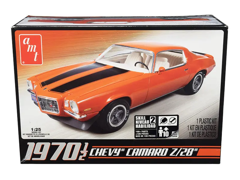 1970 1/2 Chevrolet Camaro Z/28 Plastic Model Kit (Skill Level 2) 1/25 Scale Model By Amt 1