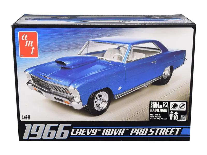 1966 Chevrolet Nova Pro Street Plastic Model Kit (Skill Level 2) 1/25 Scale Model By Amt 1