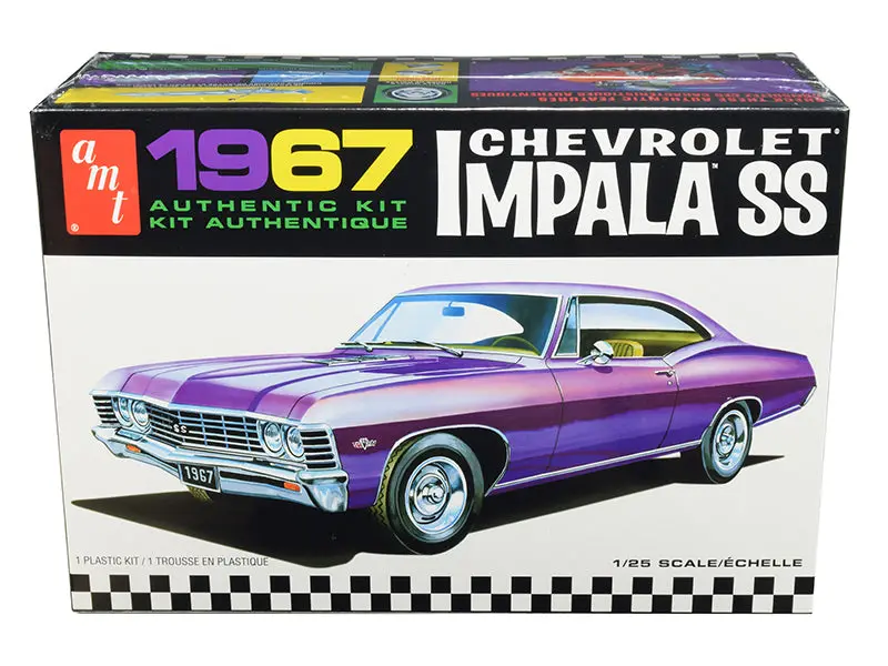 1967 Chevrolet Impala Ss Plastic Model Kit (Skill Level 2) 1/25 Scale Model By Amt 1