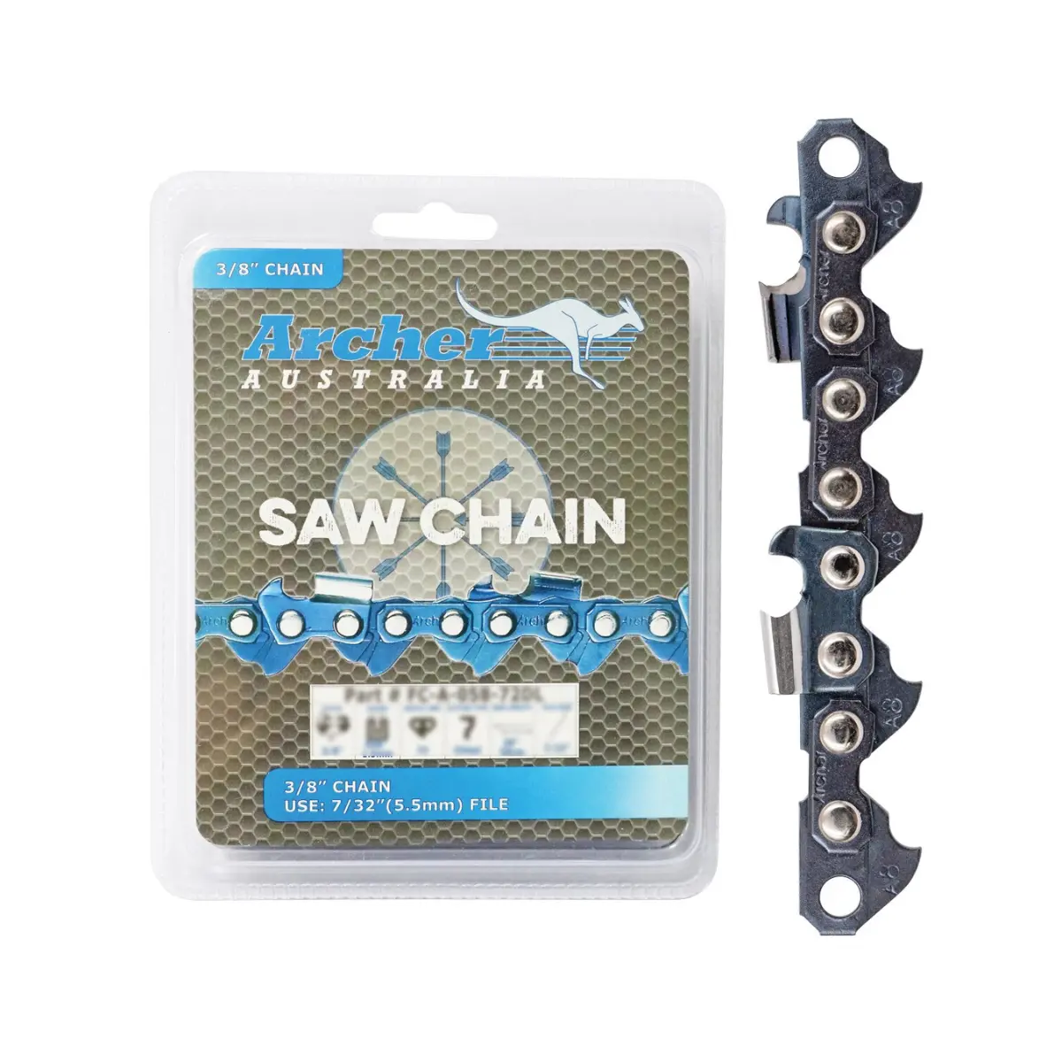 Archer Semi Chisel Chain - 24" 3/8 .058 84 Dl (A-058-84Dl) 1