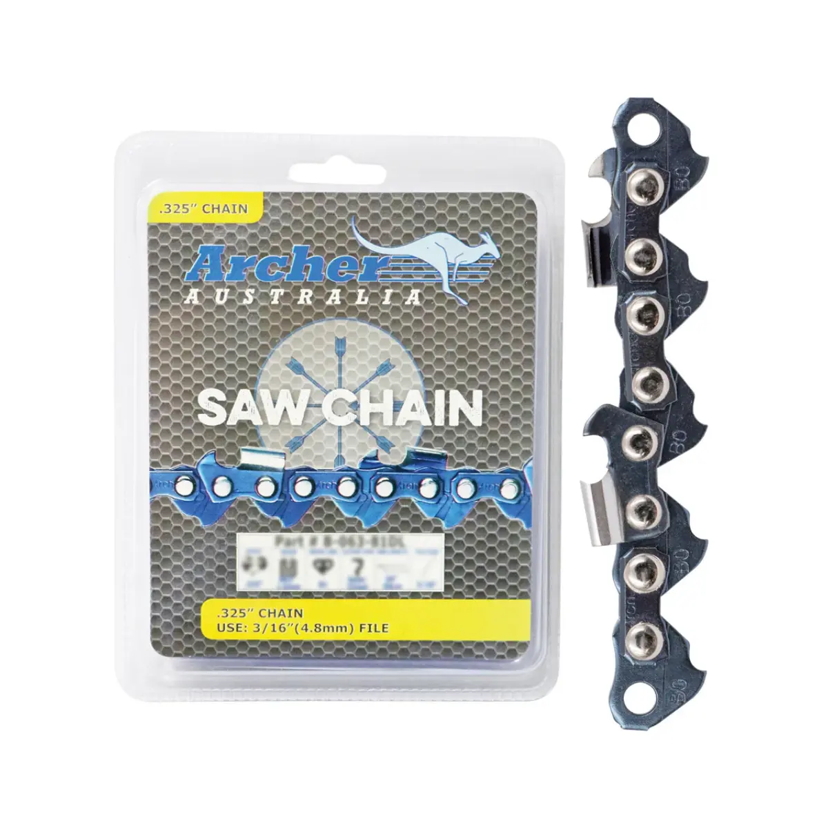 Archer Semi Chisel Chain - 18" .325 .050 72 Dl (B-050-72Dl) 1