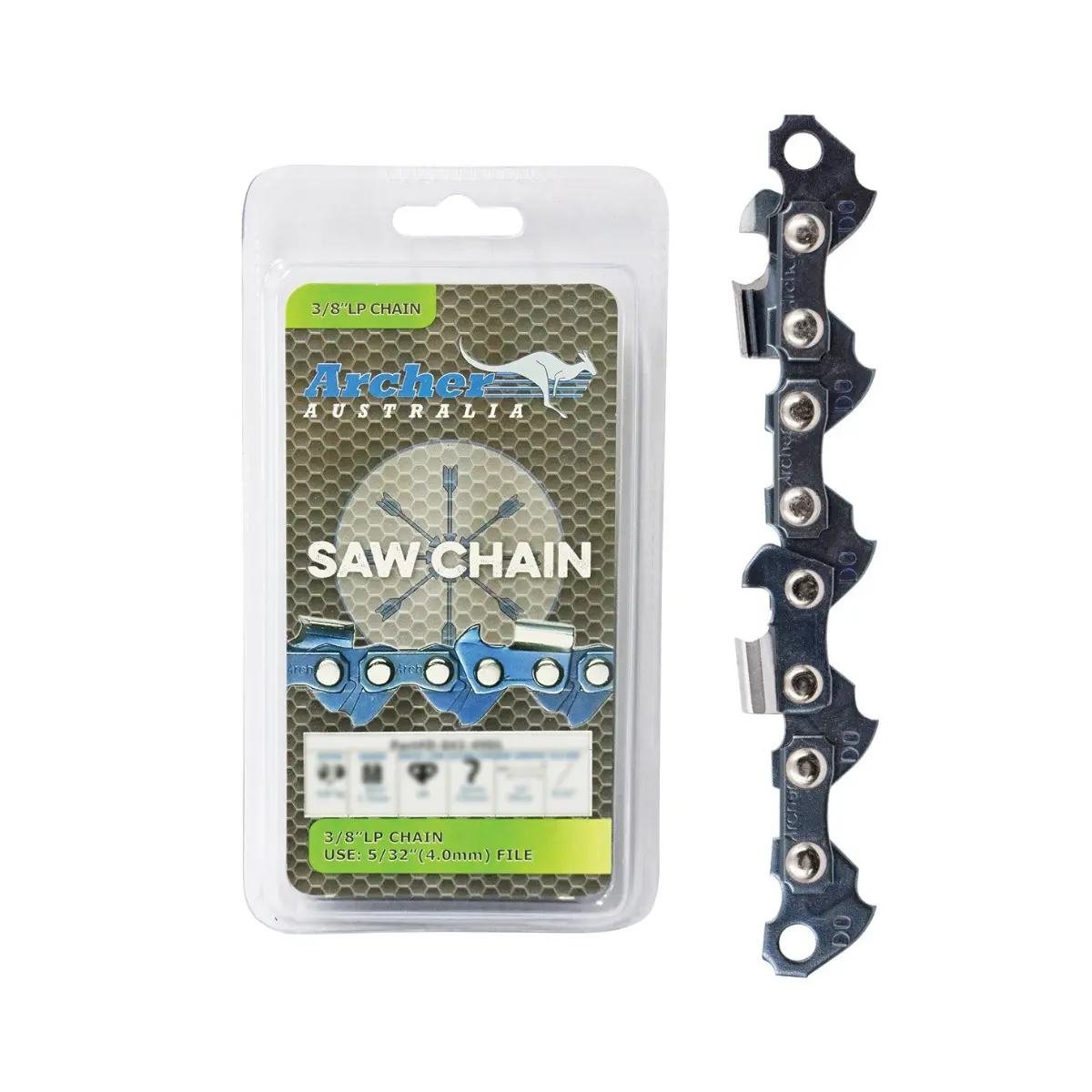 Archer Semi Chisel Chain - 16" 3/8P .050 55 Dl (D-050-50Dl) 1
