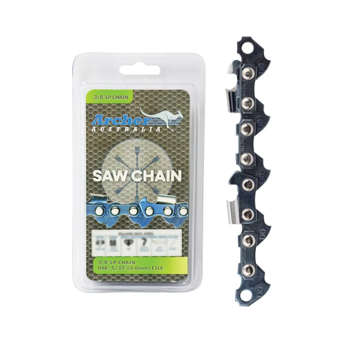 Archer Semi Chisel Chain - 14" 3/8P .050 52 Dl (D-050-52Dl) 1