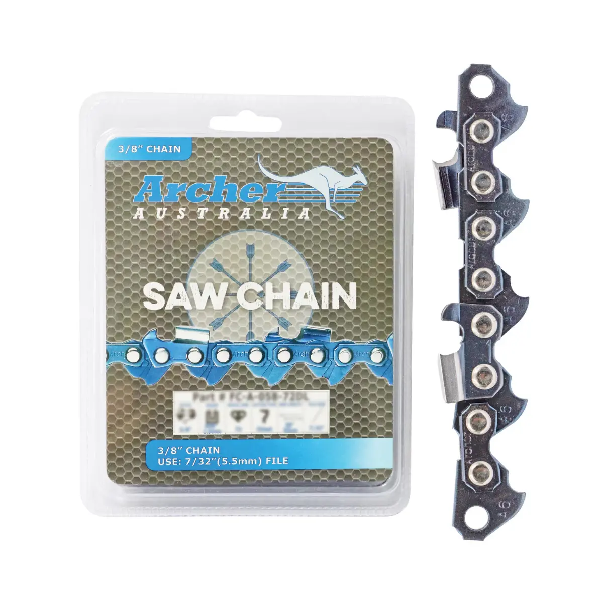 Archer Full Chisel Chain - 25" 3/8 .063 84 Dl (Fc-A-063-84Dl) 1