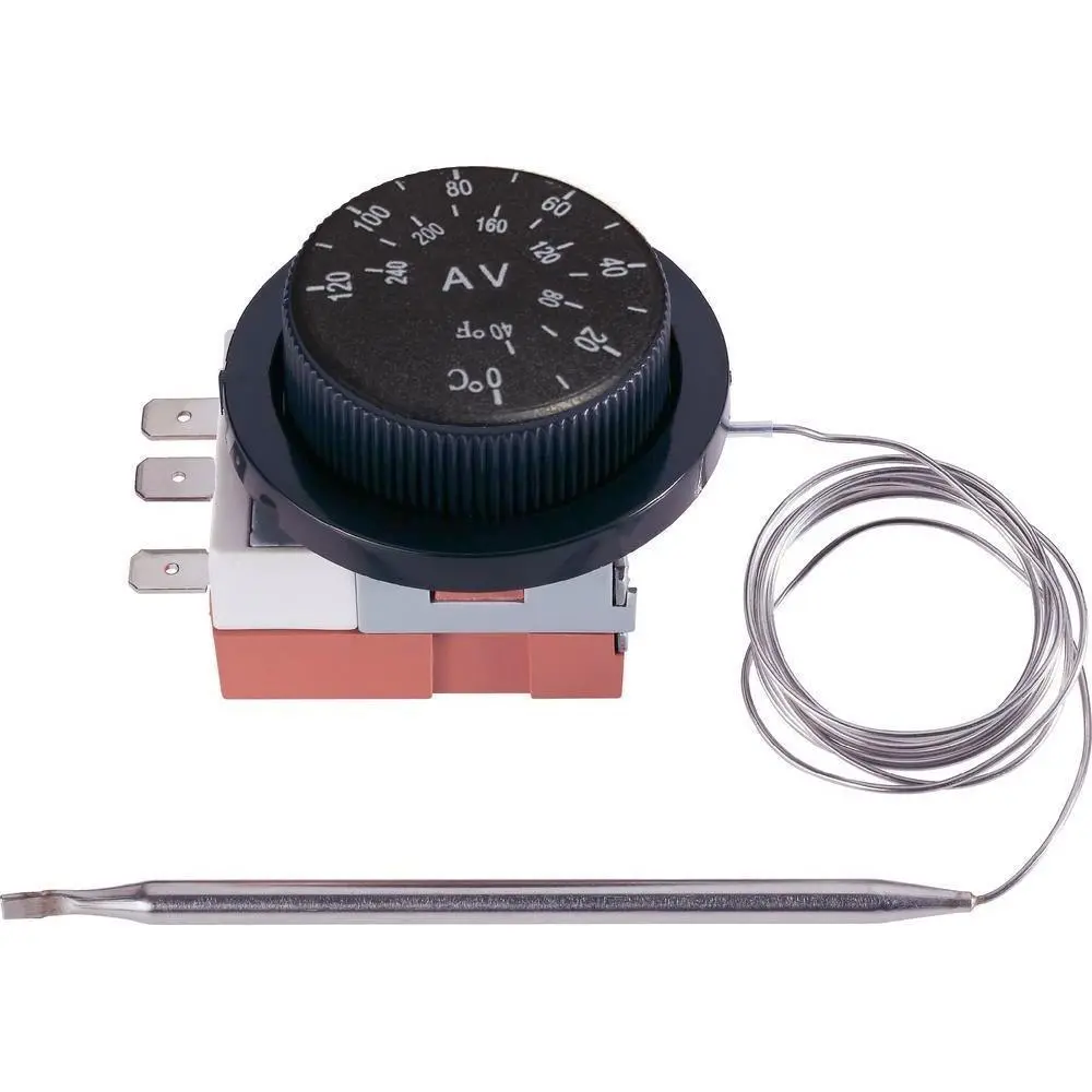 Electric Radiator Fan Adjustable Dial Thermostat Relay Wiring Switch Kit 2
