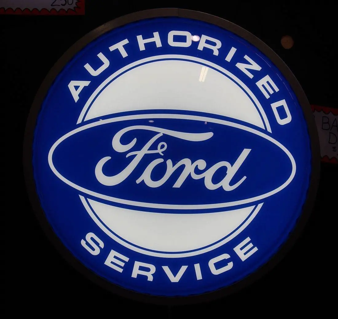 Ford Authorized Service Backlit Dome 1