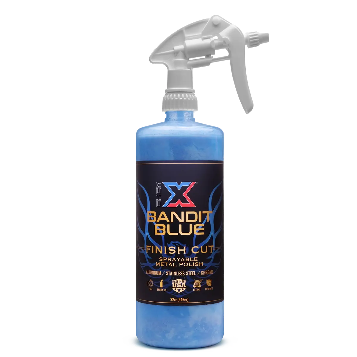 Bandit Blue: Finish Cut Sprayable Metal Polish 1