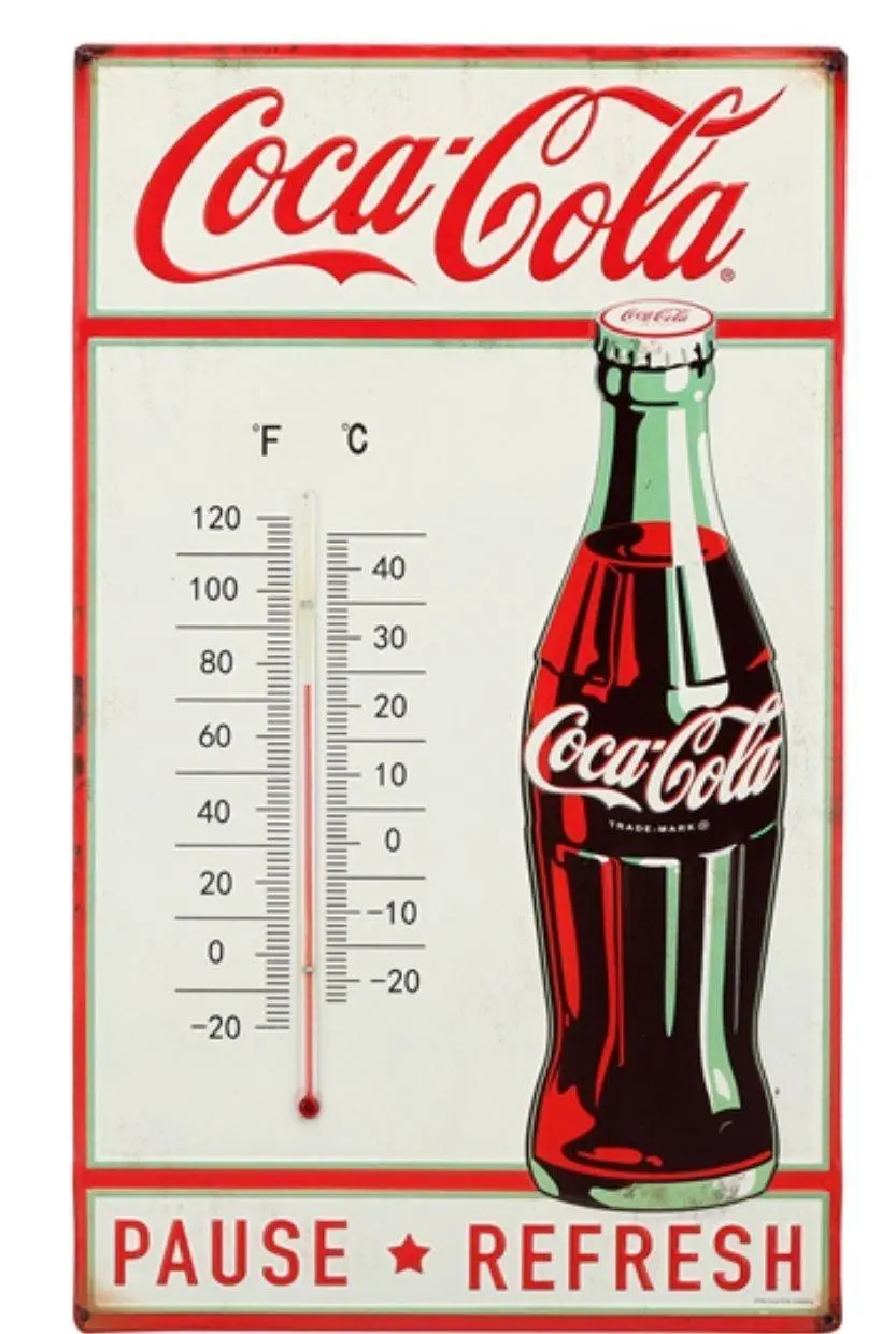 Coca- Cola Embossed Thermometer 1