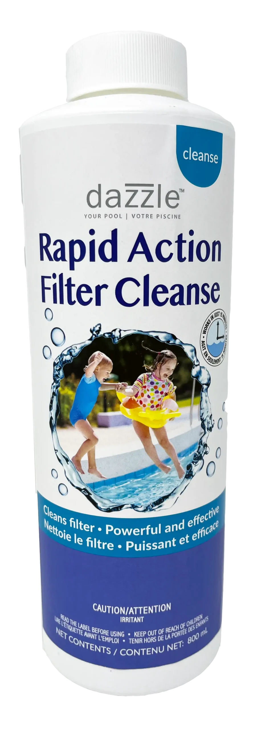Dazzle Rapid Action Filter Cleanse For Pools (800Ml) (P/N: Daz05005) 1