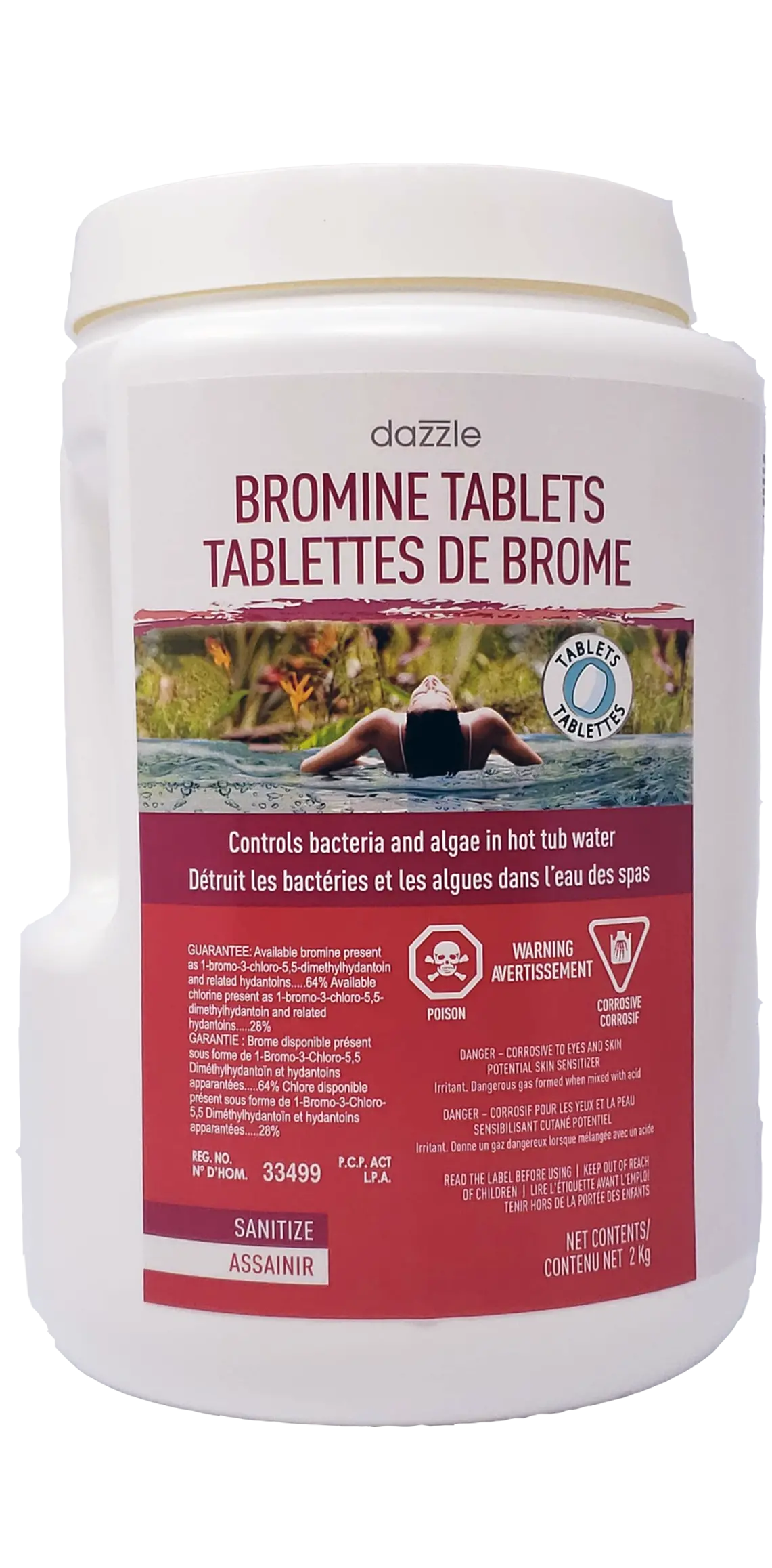 Dazzle Bromine Tablets (2Kg) (P/N: Daz08502) 1