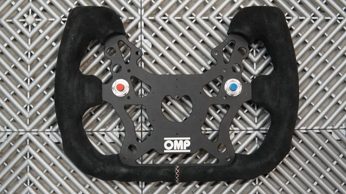 Omp 310 Alu Gt Flat Steering Wheel, 310Mm, Black Suede (New) 1
