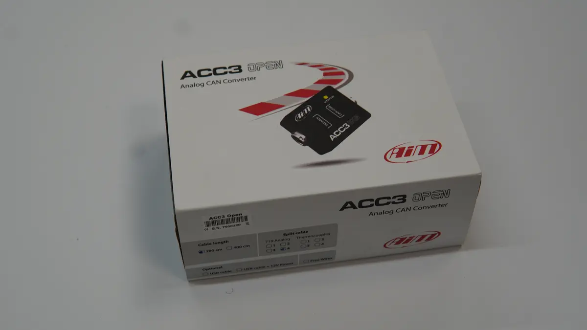 Aim Acc3 Open - 4 719 Analog + Can (New) 1