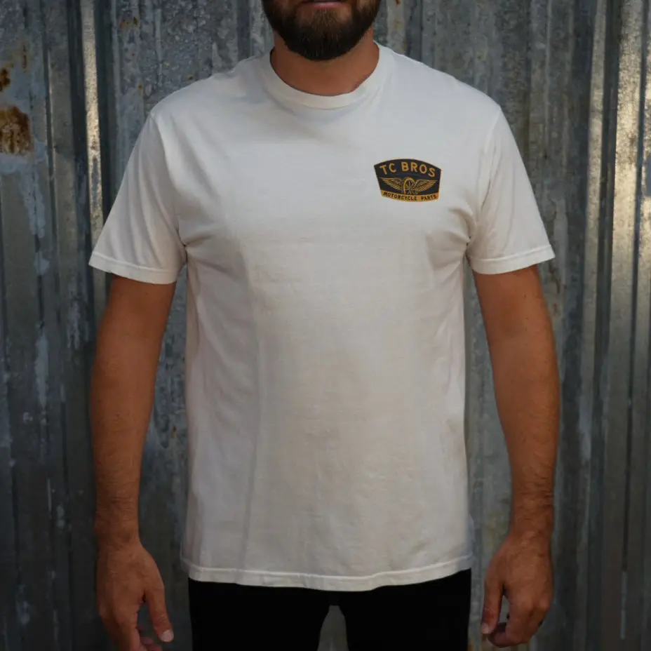 Winged Wheel - White Tee - (Front/Back Print) 1