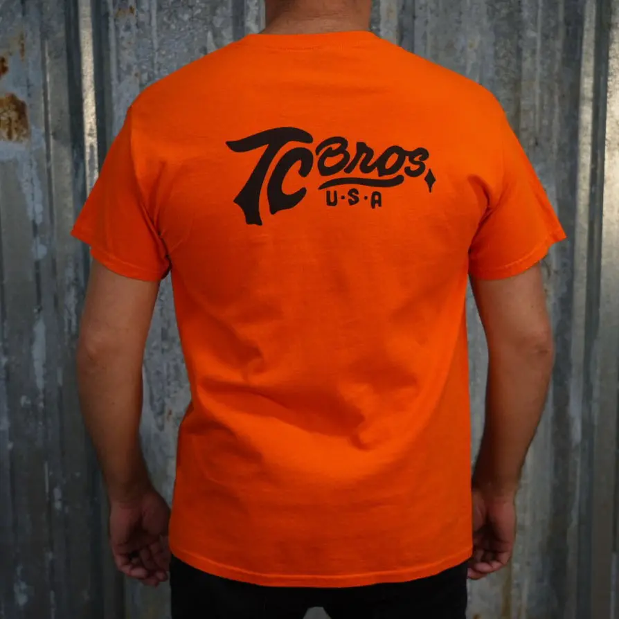 Script - Orange Tee (Front/Back Print) 3