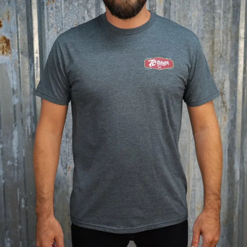 Shield - Heather Gray Tee (Front/Back Print) 1