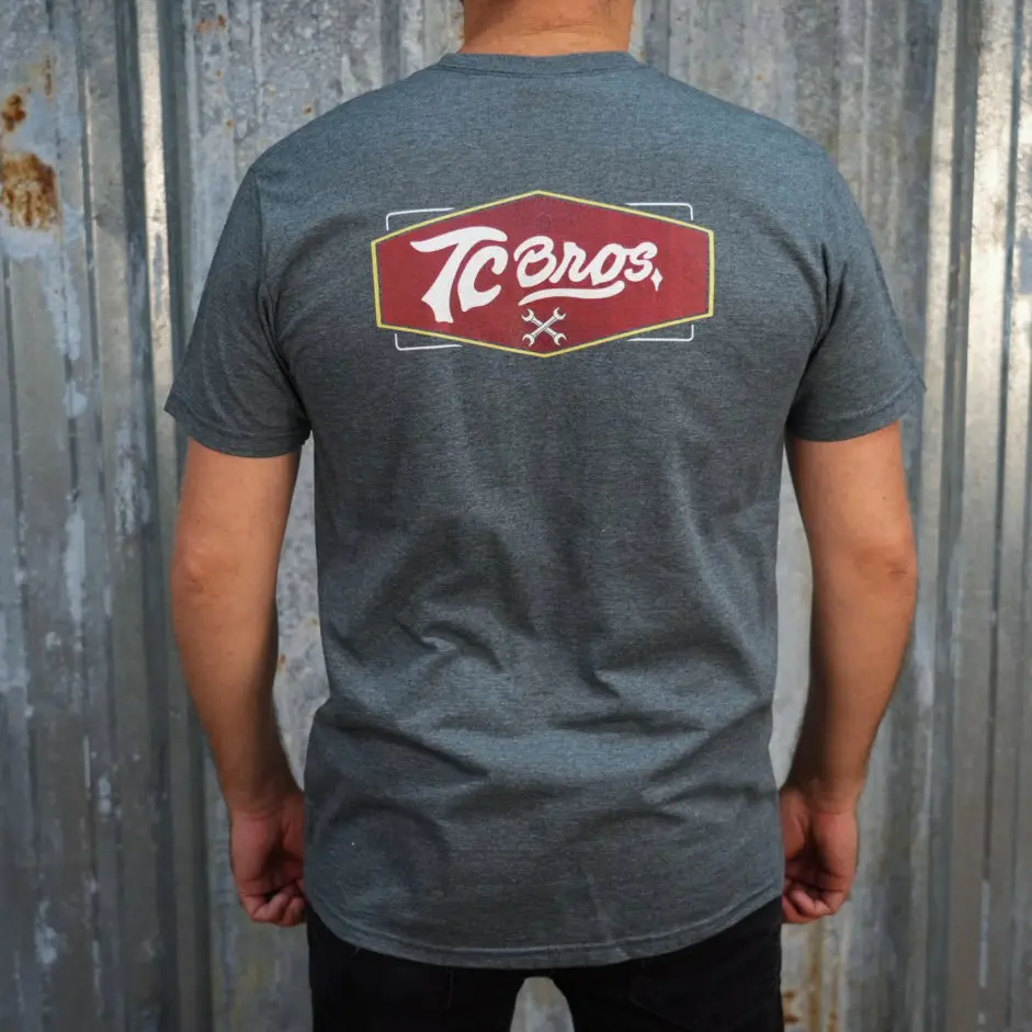 Shield - Heather Gray Tee (Front/Back Print) 3
