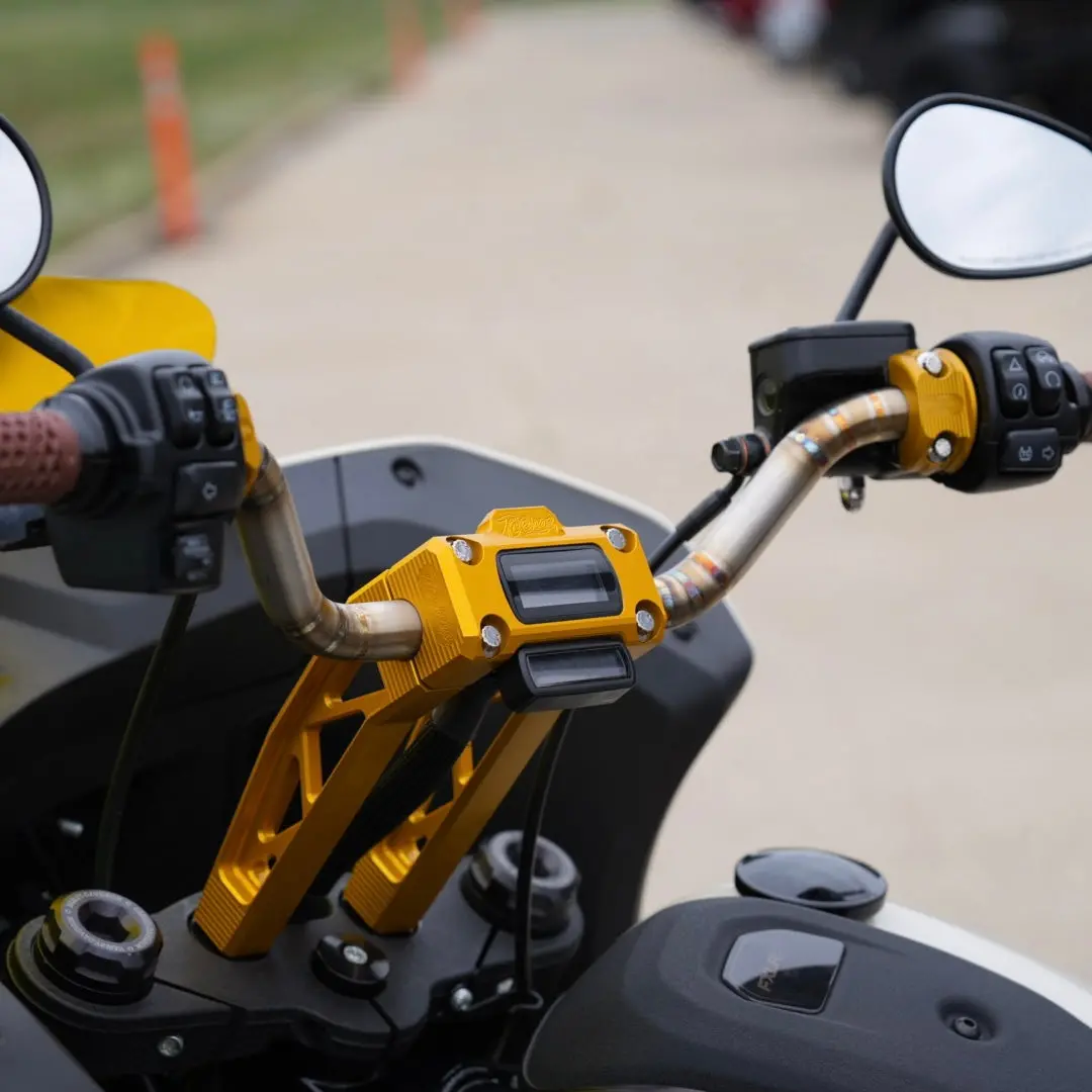 Tc Bros. Pro Series Truss Digital Gauge Pullback Riser For Harley-Davidson Softail 2018-2024 3