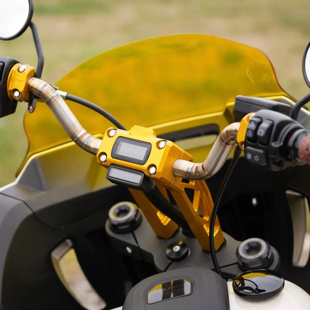 Tc Bros. Pro Series Truss Digital Gauge Pullback Riser For Harley-Davidson Softail 2018-2024 2