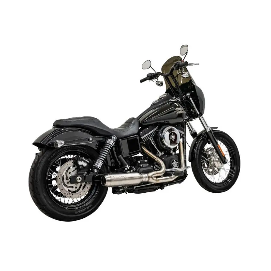 Road Rage Ripper 2 Into1 Stainless Exhaust "Super Bike" Muffler For 2006-2017 Dyna 1