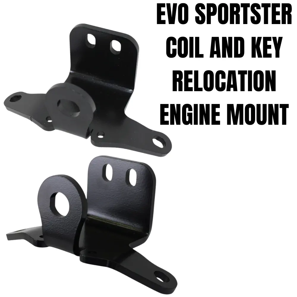 Tc Bros. Key And Coil Relocation Top Motor Mount For Sportster Evolution Engine And Custom 1