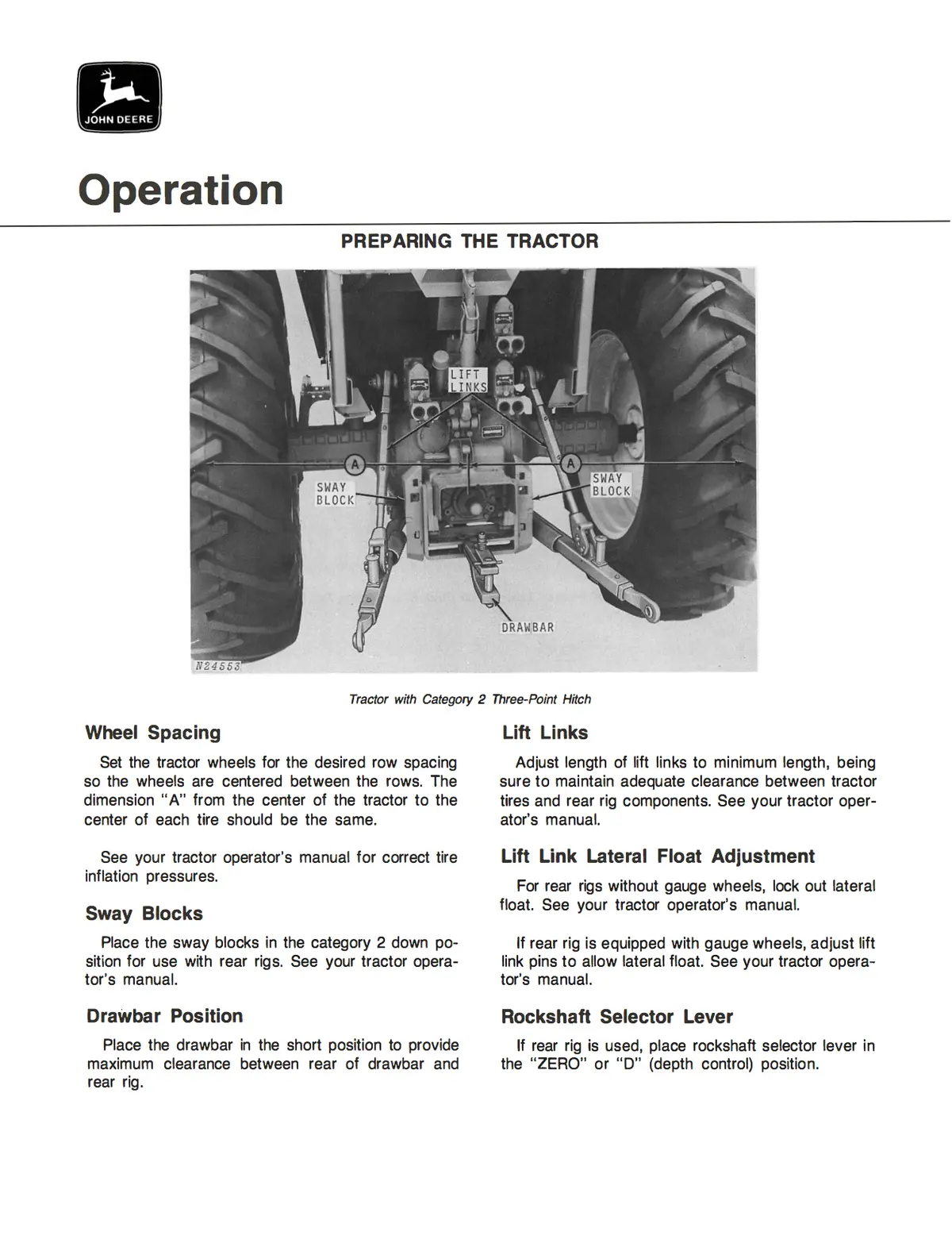 John Deere Fm 4-, 6-, 8-, And 12-Row Series Row-Crop Cultivators Operator's Manual 2
