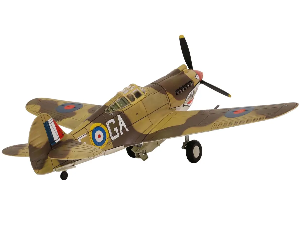 Curtiss P-40B Tomahawk Mk Iib Aircraft Fighter "112 Squadron (Royal Air Force) Ak402 Ga-F North Africa" (October 1941) "Ww2 Aircrafts Series" 1/72 Diecast Model By Forces Of Valor 2