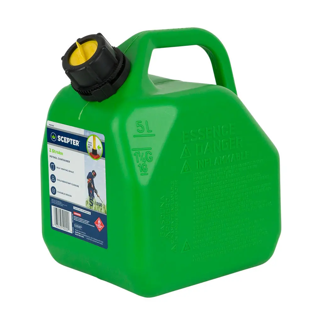 Plastic Fuel Can Scepter, Green - 5L (Fue8265) 1