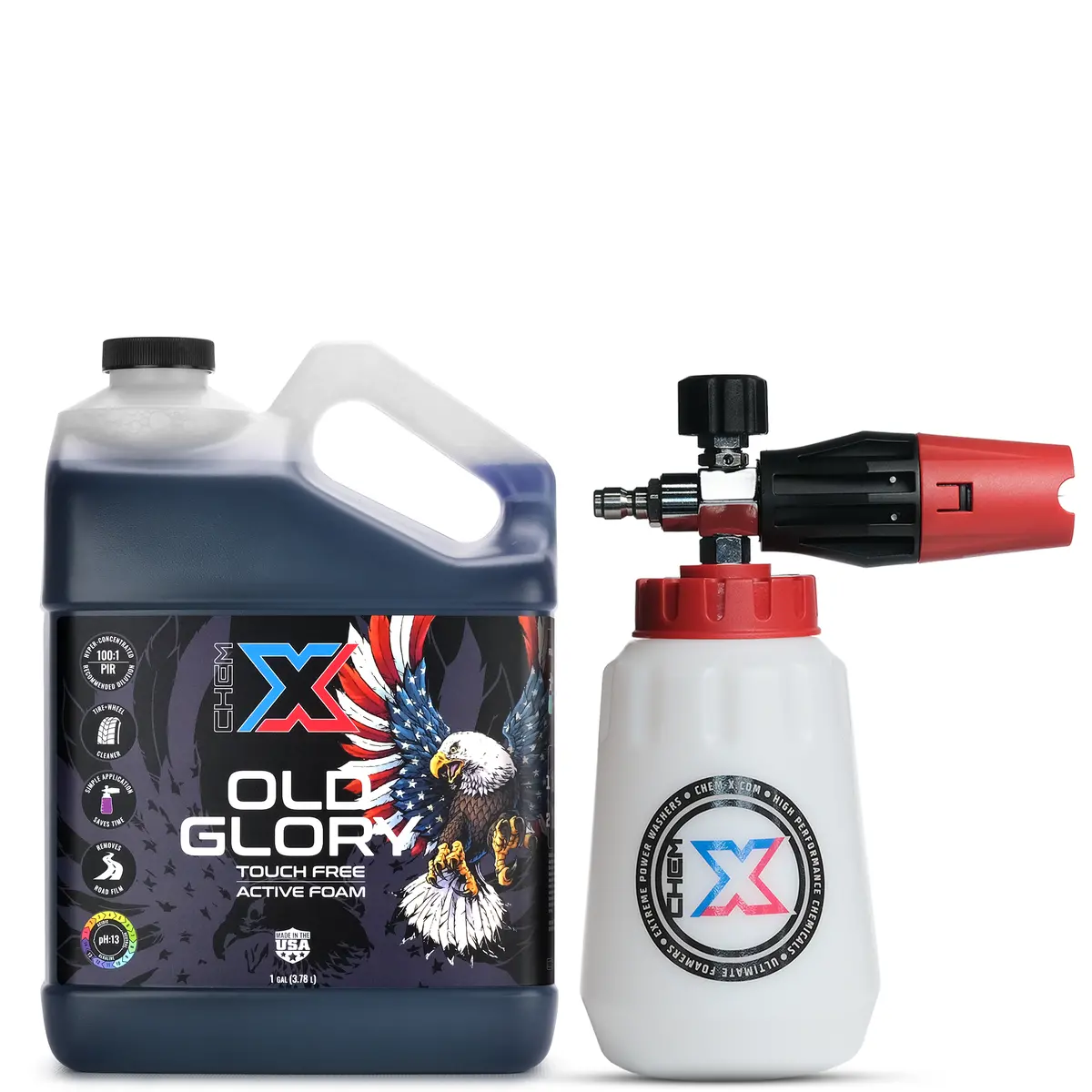 Old Glory: Touch Free Active Foam Vehicle Wash Chrome Cannon Kit 1