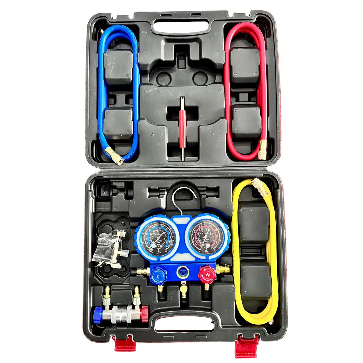 Refrigerant Gauge Double Manifold Incased Kit 1