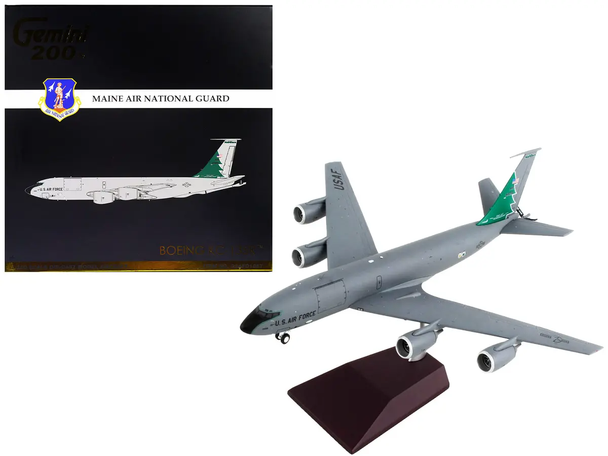 Boeing Kc-135R Stratotanker Tanker Aircraft "Maine Air National Guard" United States Air Force "Gemini 200" Series 1/200 Diecast Model Airplane By Geminijets 1