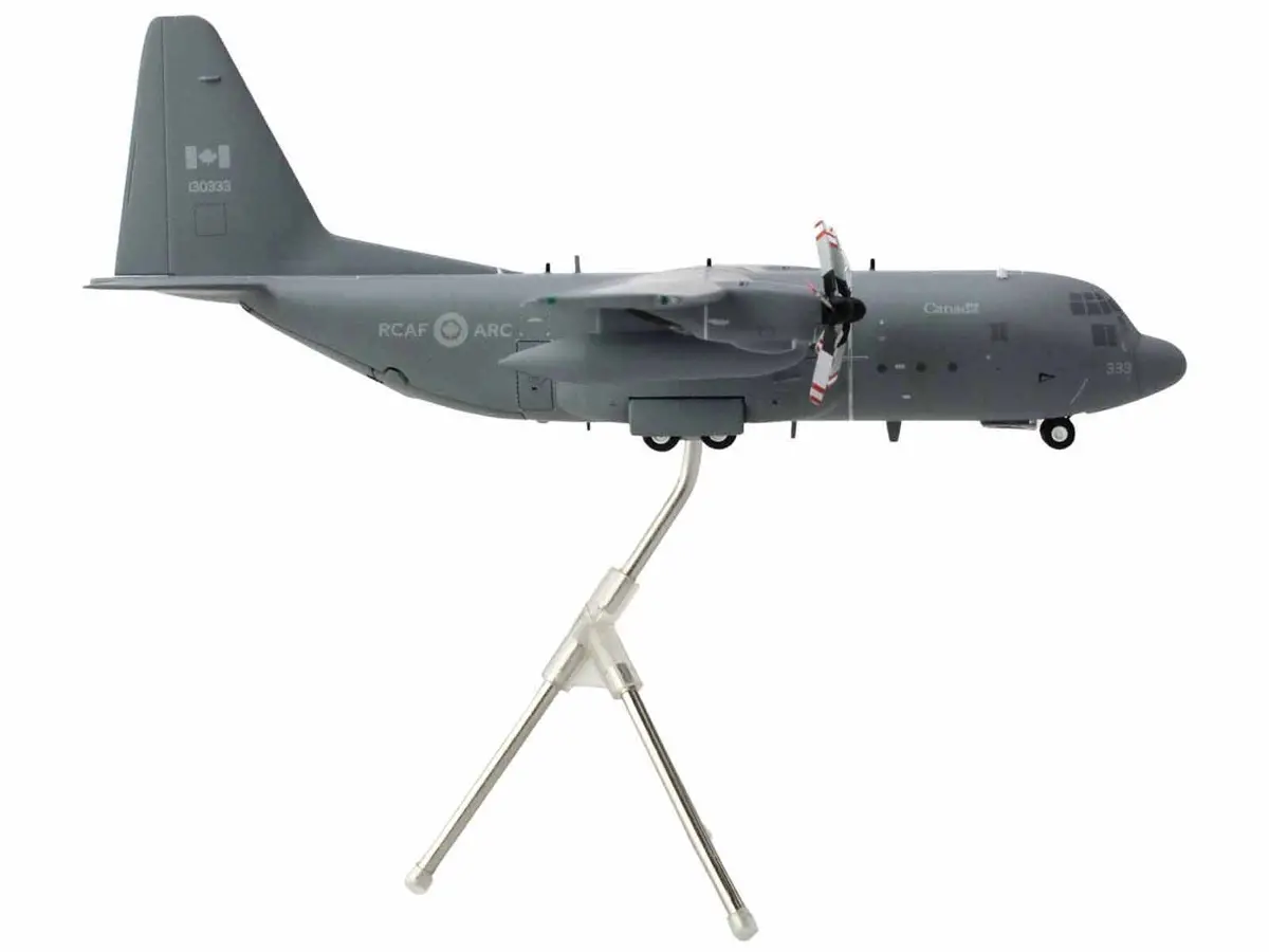 Lockheed C-130H Hercules Transport Aircraft "Royal Canadian Air Force" (130333) Gray "Gemini 200" Series 1/200 Diecast Model Airplane By Geminijets 2