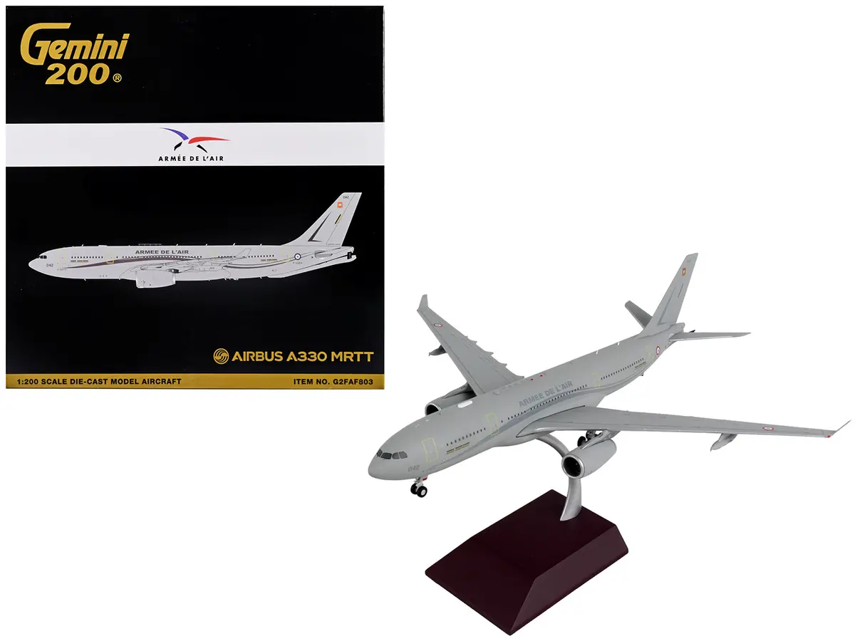 Airbus A330 Mrtt Tanker Aircraft "Armee De L'air" France Air Force "Gemini 200" Series 1/200 Diecast Model Airplane By Geminijets 1