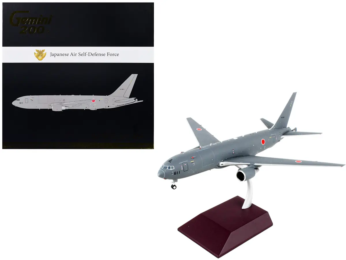 Boeing Kc-46A Pegasus Tanker Aircraft "Japan Air Self-Defense Force (Jasdf)" Gray "Gemini 200" Series 1/200 Diecast Model Airplane By Geminijets 1