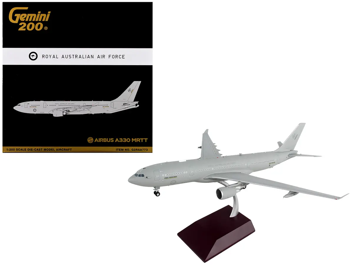 Airbus A330 Mrtt Tanker Aircraft "Royal Australian Air Force" Gray "Gemini 200" Series 1/200 Diecast Model Airplane By Geminijets 1
