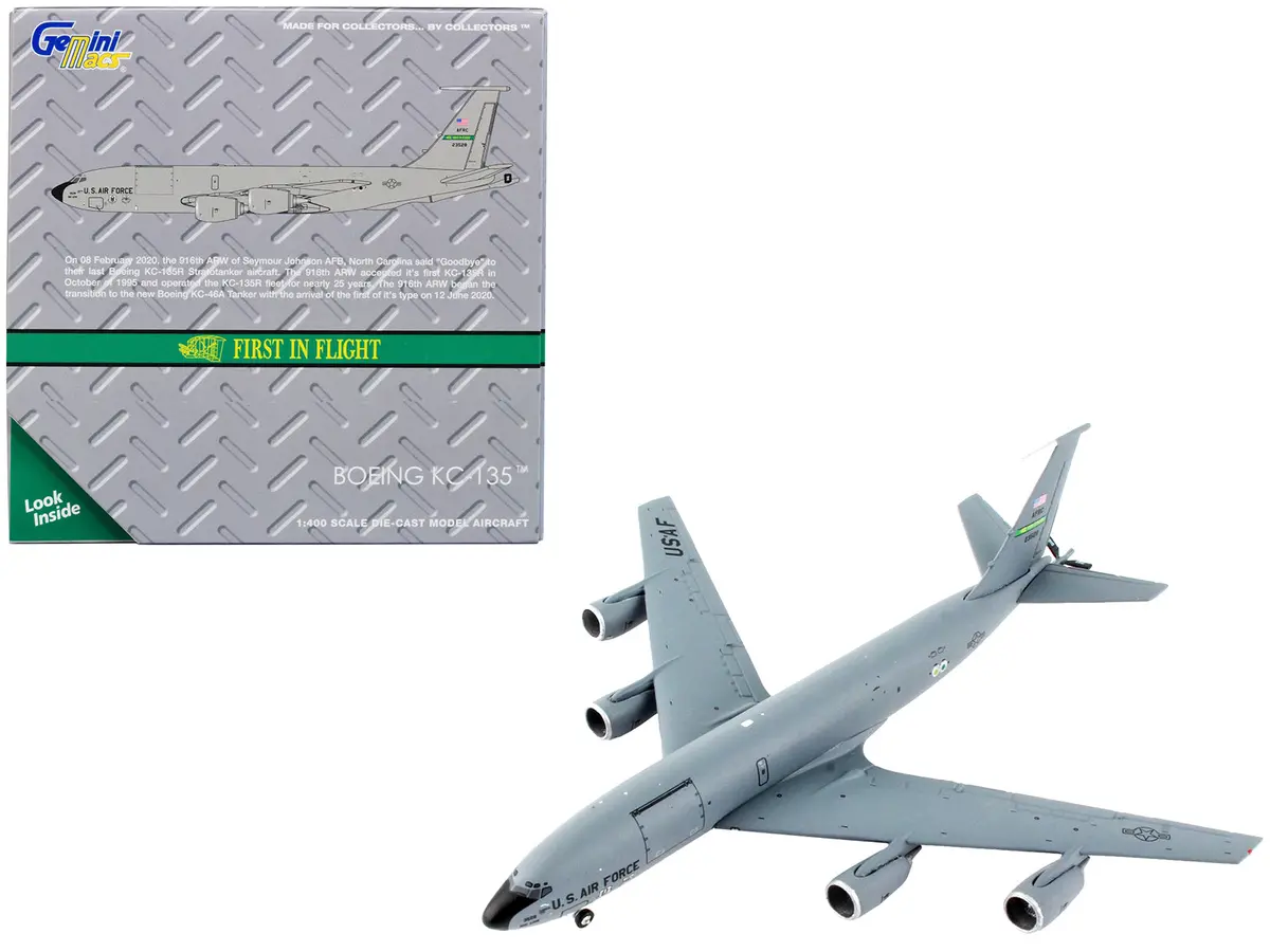 Boeing Kc-135R Stratotanker Tanker Aircraft "Seymour Johnson Afb" United States Air Force "Gemini Macs" Series 1/400 Diecast Model Airplane By Geminijets 1