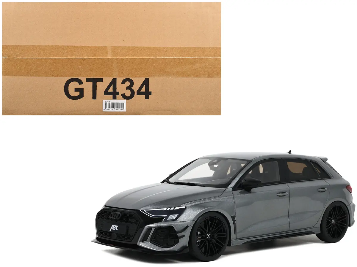 Audi Abt Rs3-R Daytona Gray Metallic 1/18 Model Car By Gt Spirit 1