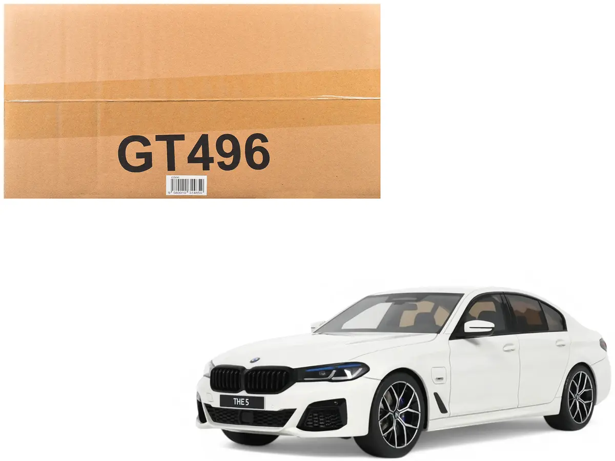 2023 Bmw 545E Xdrive M Sport Alpine White 1/18 Model Car By Gt Spirit 1