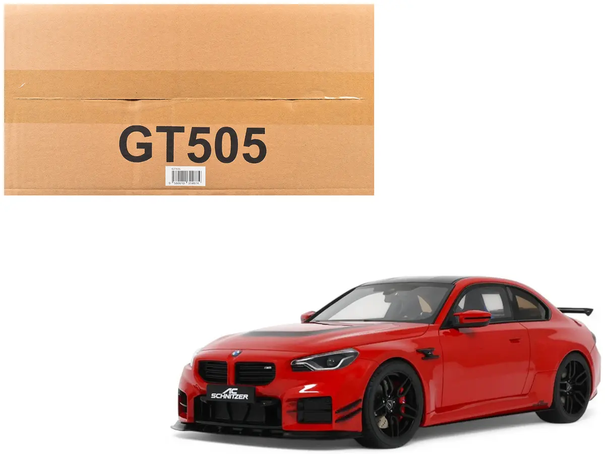 2023 Ac Schnitzer Acs2 Sport (Bmw M2) Toronto Red With Black Top 1/18 Model Car By Gt Spirit 1