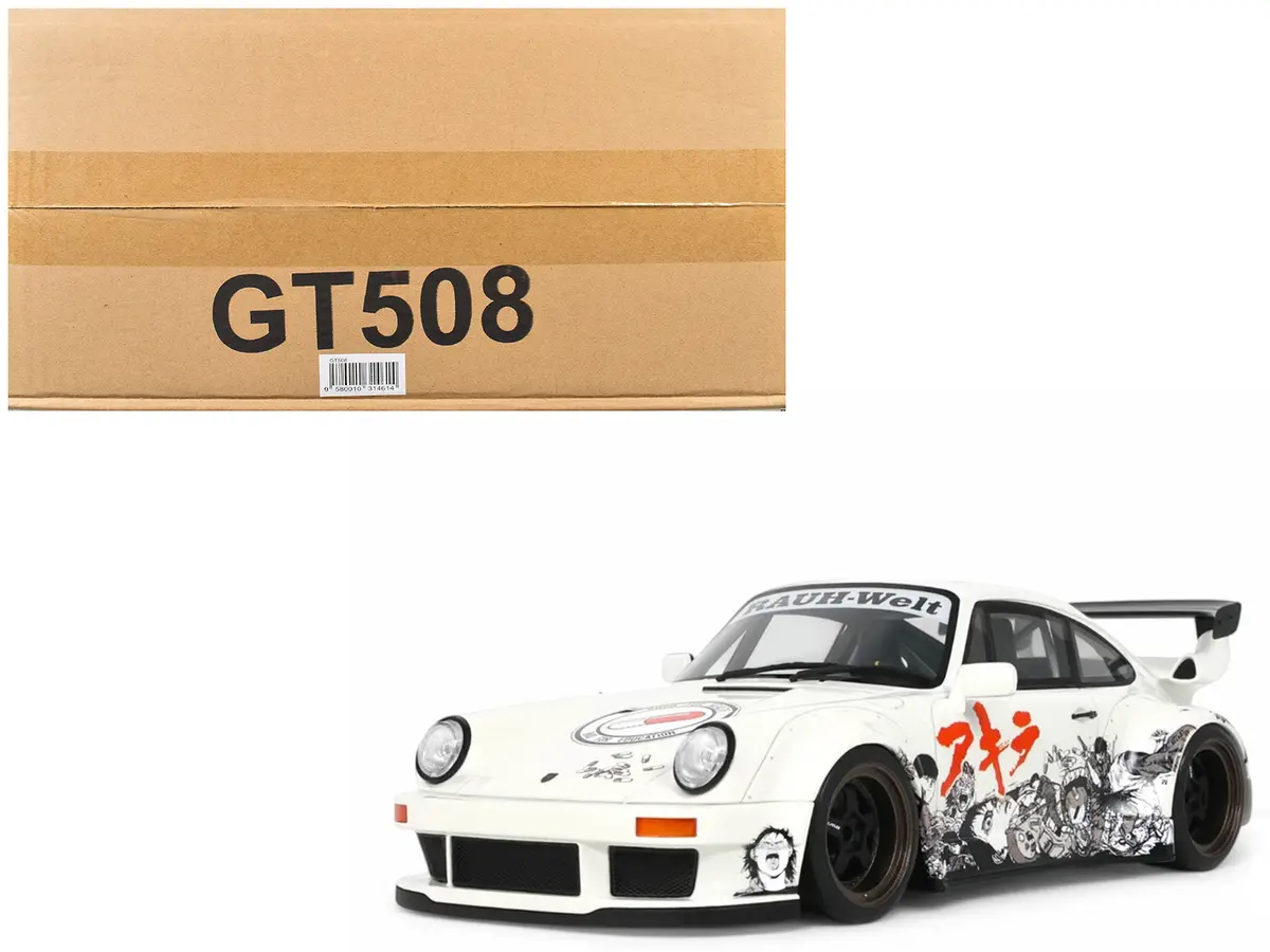 2024 Rwb Akira White With Graphics (Porsche) "Akira" (1988) Movie 1/18 Model Car By Gt Spirit 1