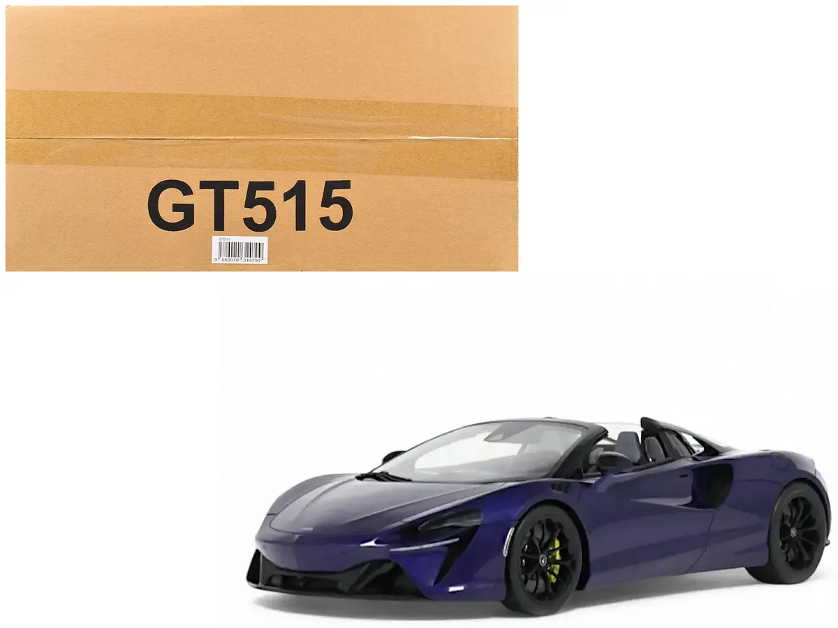 2024 Mclaren Artura Spider Lantana Purple Metallic 1/18 Model Car By Gt Spirit 1
