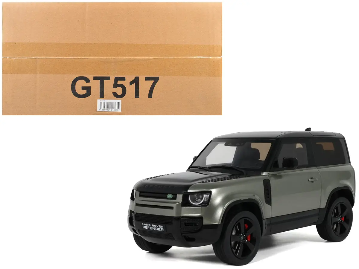 2021 Land Rover Defender 90 P400 X-Dynamic Hse Pangea Green Metallic 1/18 Model By Gt Spirit 1