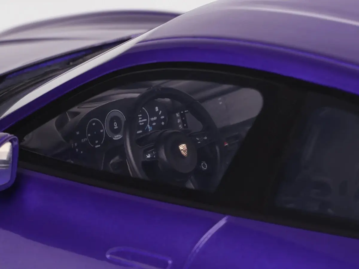2023 Porsche Taycan Turbo Gt Purple Sky Metallic 1/18 Model Car By Gt Spirit 2
